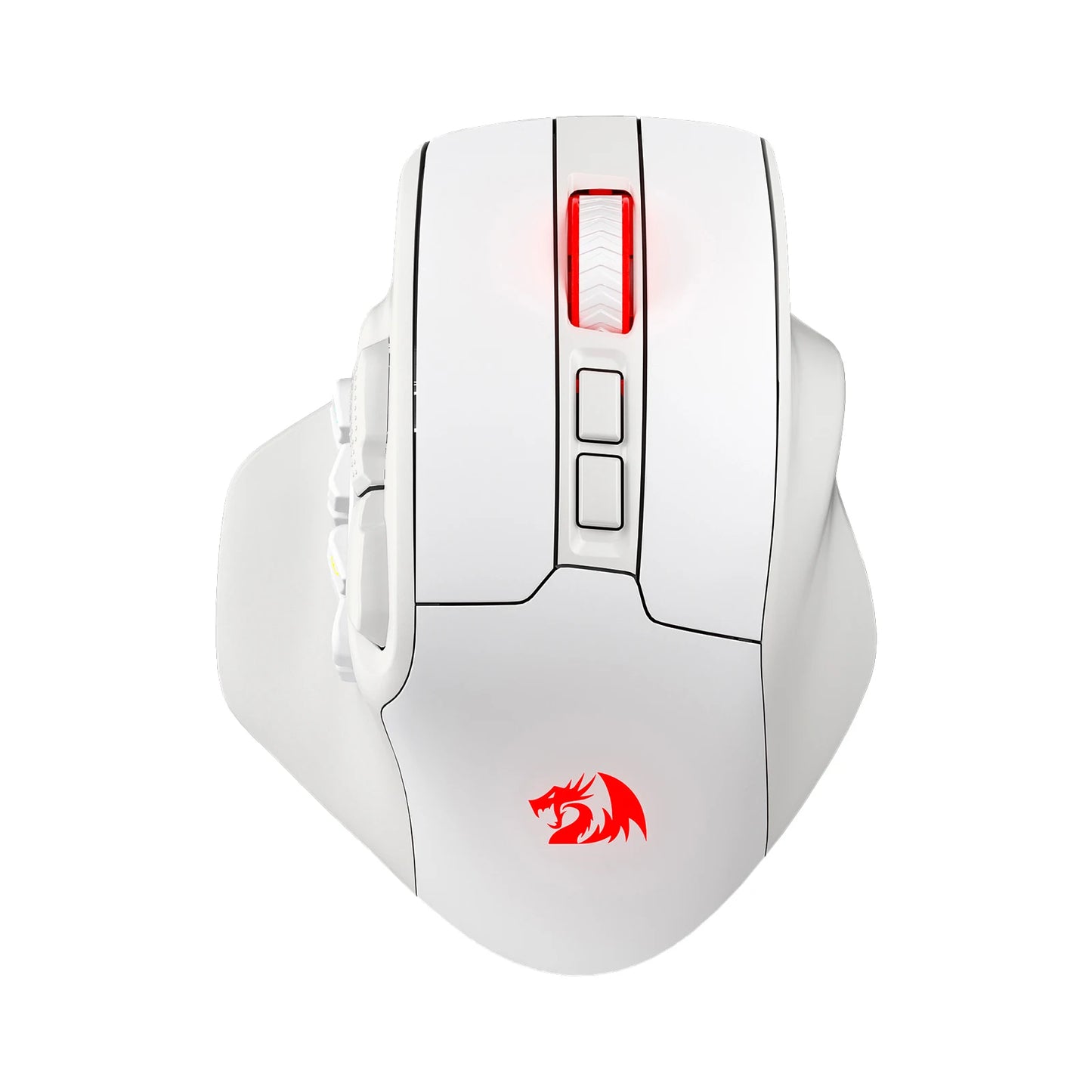 Redragon M811 PRO Wireless MMO Gaming Mouse – 15 Programmable Buttons, 10 Side Macro Keys, RGB