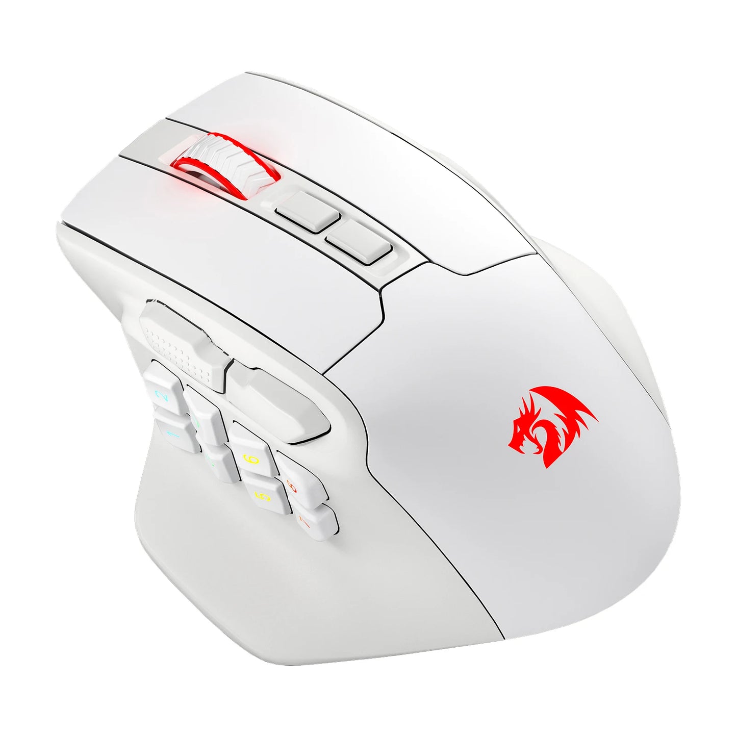 Redragon M811 PRO Wireless MMO Gaming Mouse – 15 Programmable Buttons, 10 Side Macro Keys, RGB