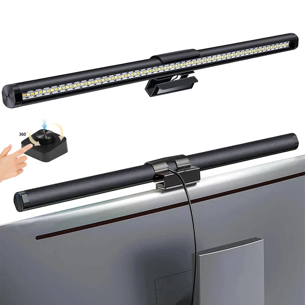 Wisciton LED Monitor Light – Eye-Care Screen Bar for Desktops, USB-Powered, Adjustable Brightness