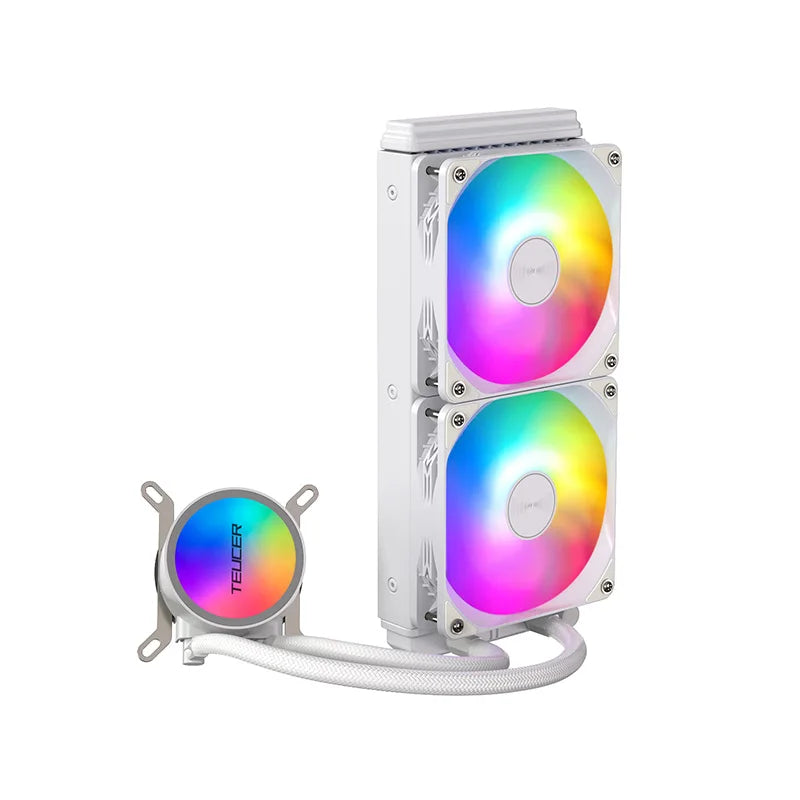 TEUCER AF-240 RGB Liquid CPU Cooler – 240mm Radiator, ARGB Fans, LGA/AM4/AM5 Compatible