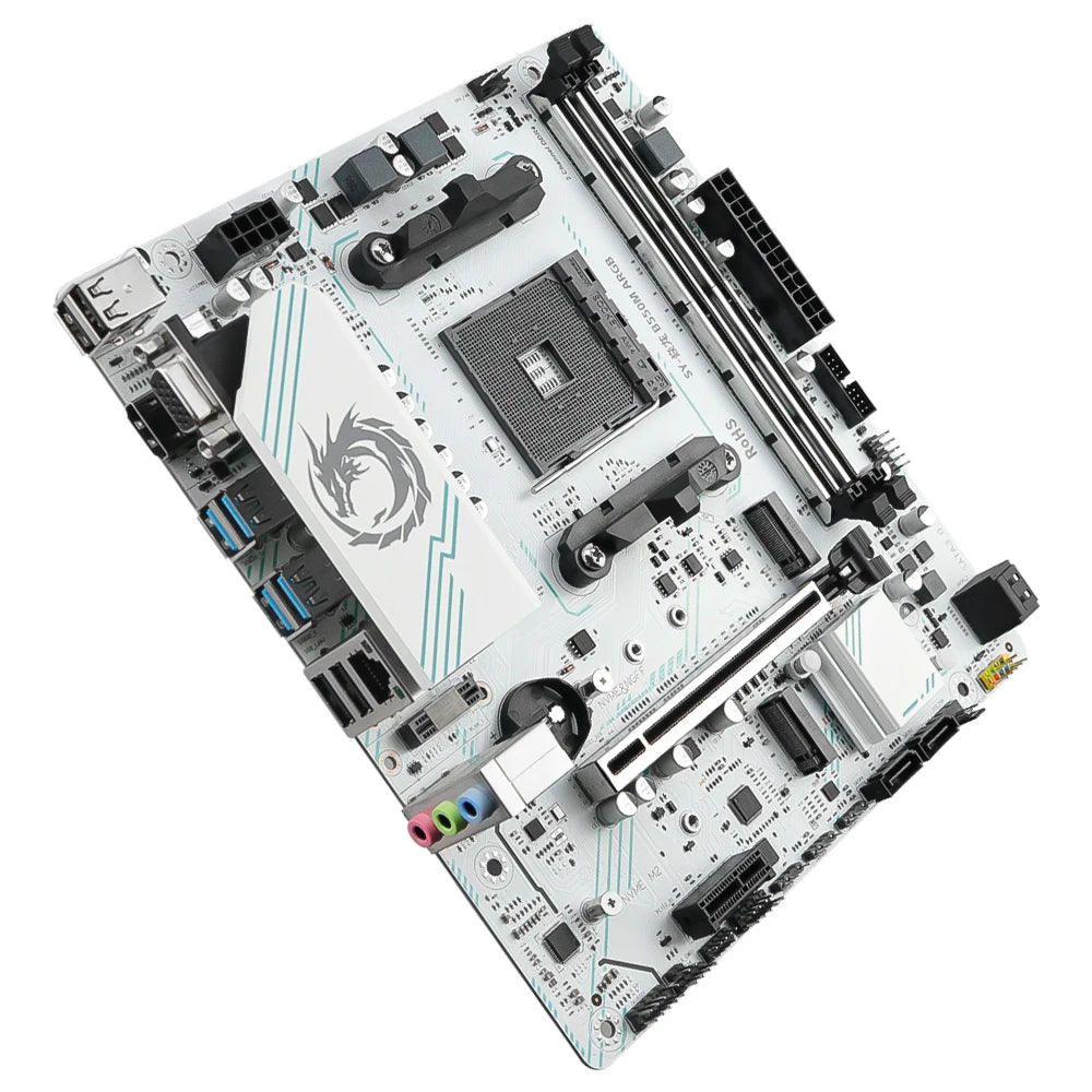 SOYO B550M Gaming Motherboard – Dual DDR4, M.2 NVMe, USB 3.2, AM4 Socket, Supports Ryzen 5700X