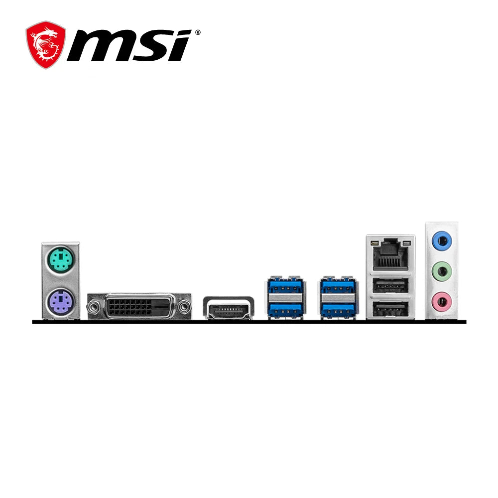MSI B450M-A PRO MAX II Micro-ATX Motherboard – AM4 Socket, Dual-Channel DDR4, M.2 NVMe, Ryzen 5000/4000/3000 Series Support