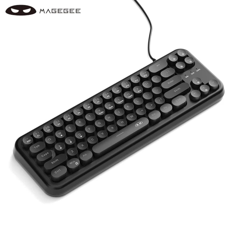 MageGee Mini 60% Gaming Keyboard – RGB Backlit 61 Key Ultra-Compact TS91 Ergonomic Waterproof Mechanical Feel