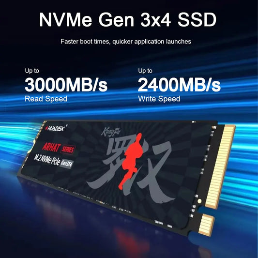 HUADISK M.2 NVMe PCIe SSD – 128GB / 256GB / 512GB / 1TB / 2TB – High-Speed Internal Solid State Drive for Laptop & Desktop