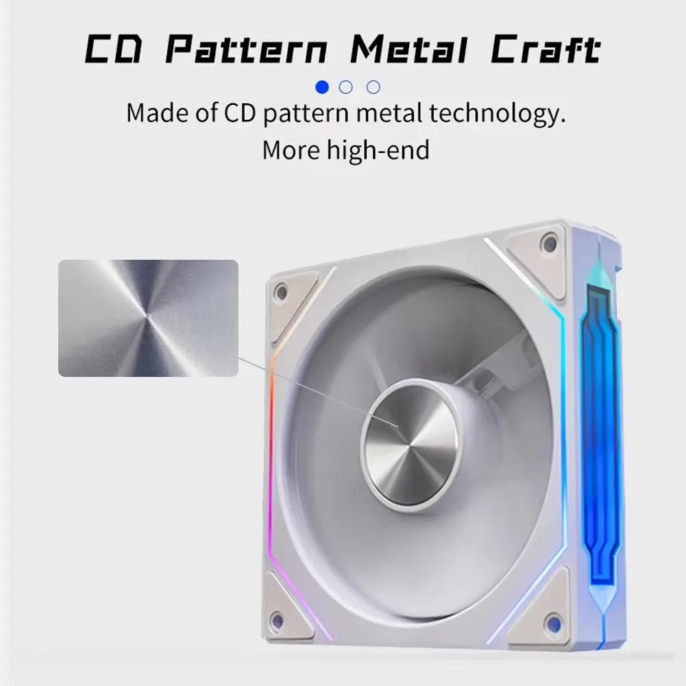 ICE Whale Prism 4RS ARGB 120mm PC Case Fan – Infinity Mirror Design, PWM 4-Pin, Motherboard Lighting Sync