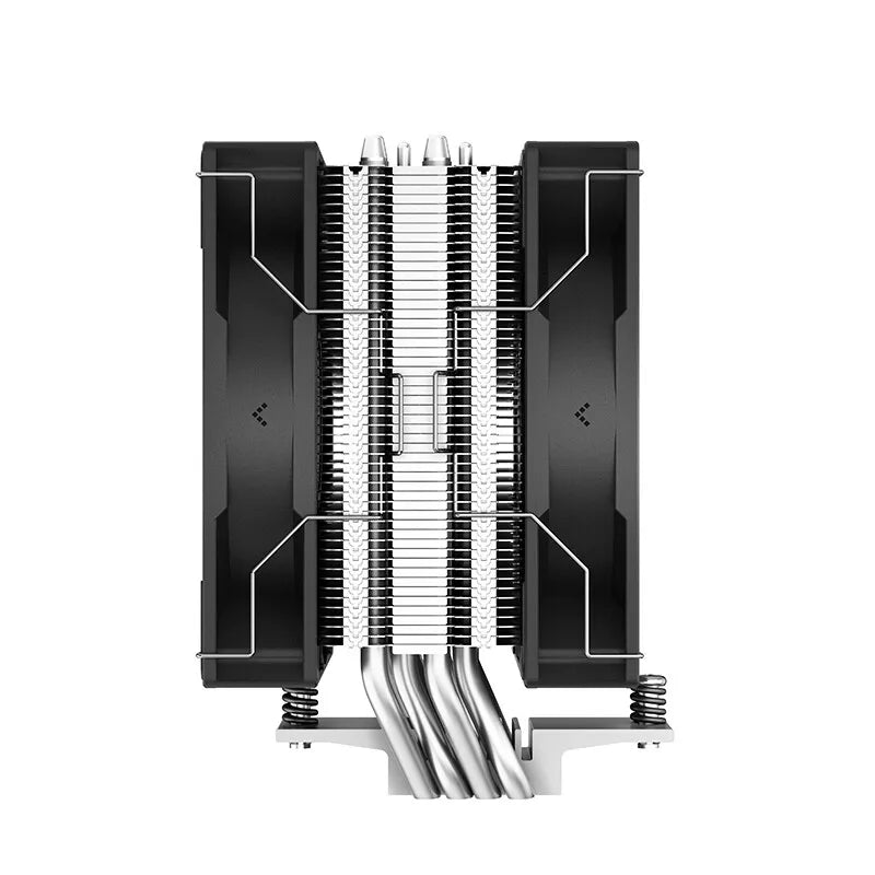 DEEPCOOL AG400 PLUS – 4 Heat Pipes, Dual 120mm Fans, 2000RPM, High-Performance Air Cooling, Supports Intel LGA 1700/1200/115X & AMD AM4/AM5